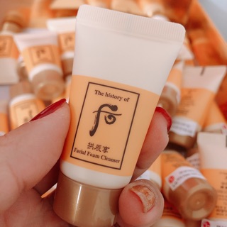 Xả hàng giá sỉ Sữa rửa mặt dưỡng ẩm Whoo Gongjinhyang Facial Foam Cleanser 13ml/ hàng Ohui công ty chính hãng