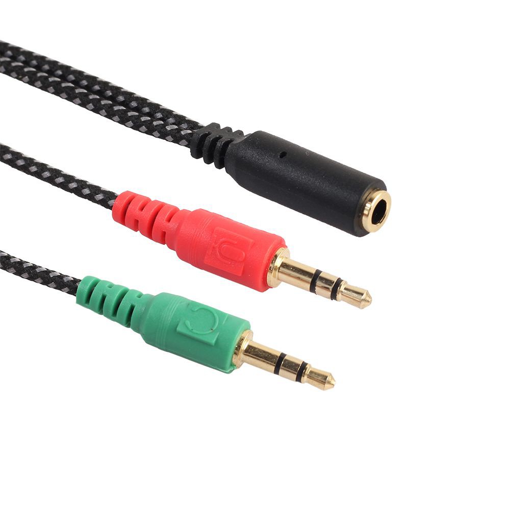 Dây Chuyển Đổi Cổng Tai Nghe Sang Hai Jack Âm Thanh Và Micrô 3.5mm Cho Máy Tính M7Vn