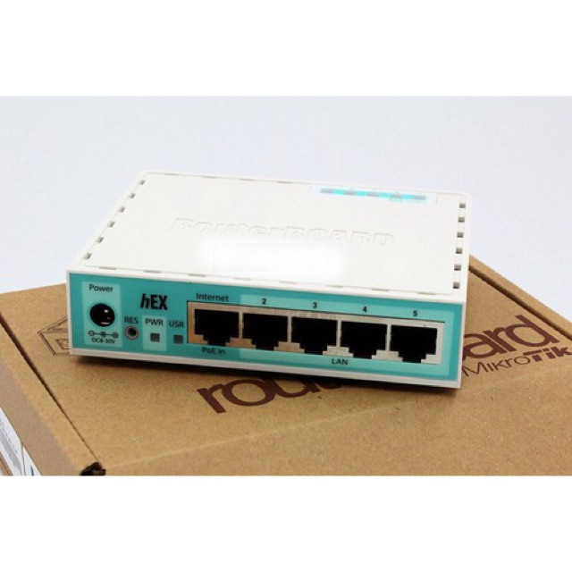 Thiết Bị Cân Bằng Tải Mikrotik RouterBOARD hEX 5 Ports Gigabit PoE - RB750Gr3 Chịu Tải 100 User