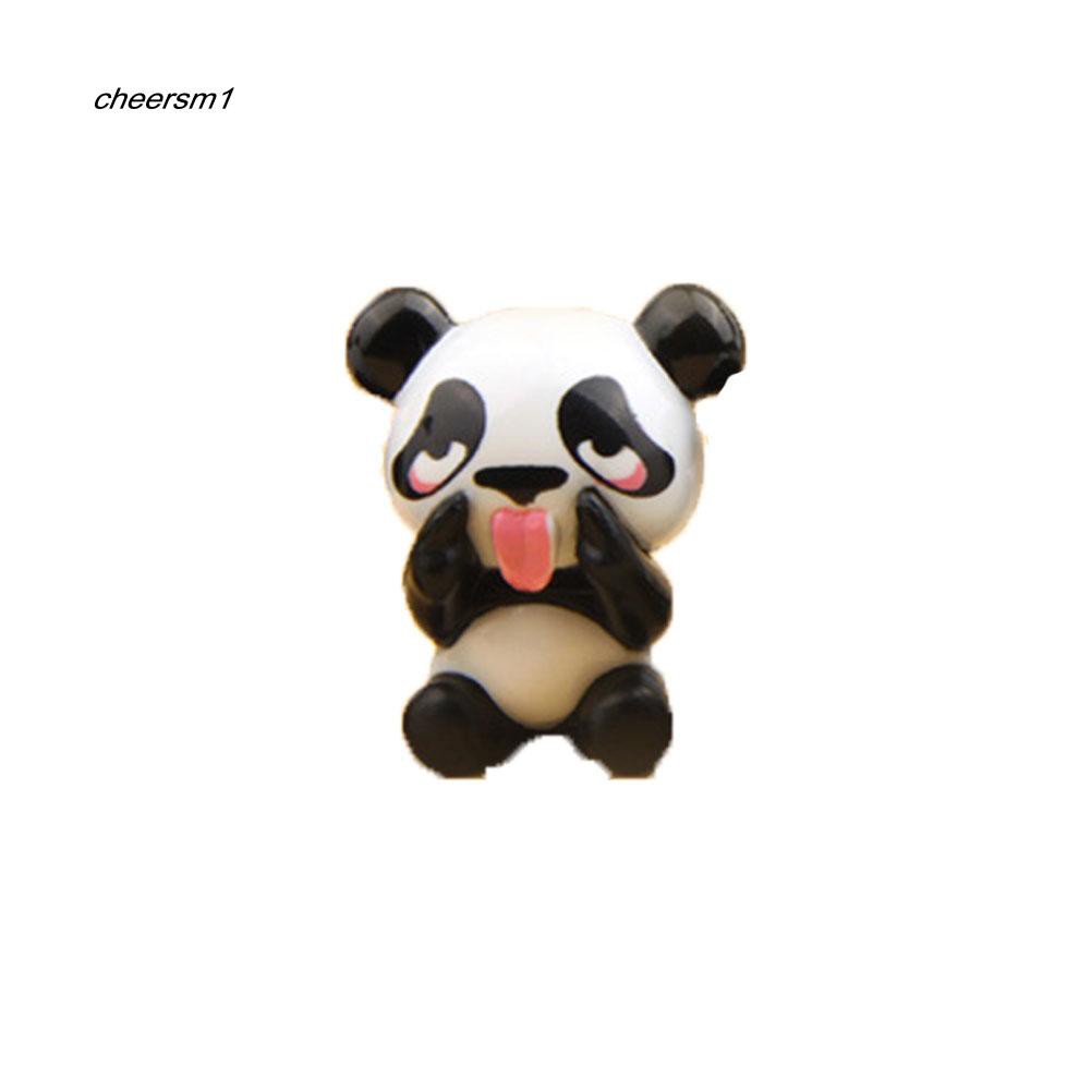 Đồ trang trí hình gấu trúc mini trang trí vườn đáng yêu