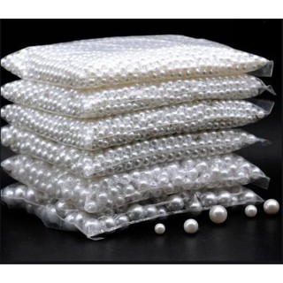 0,5 kg hạt bẹt, hạt ngọc trai nhựa 8mm - 10 mm