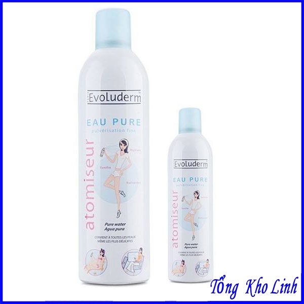 Xịt khoáng EVOLUDERM Atomiseur Eau Pure 400ml chính hãng Pháp | BigBuy360 - bigbuy360.vn