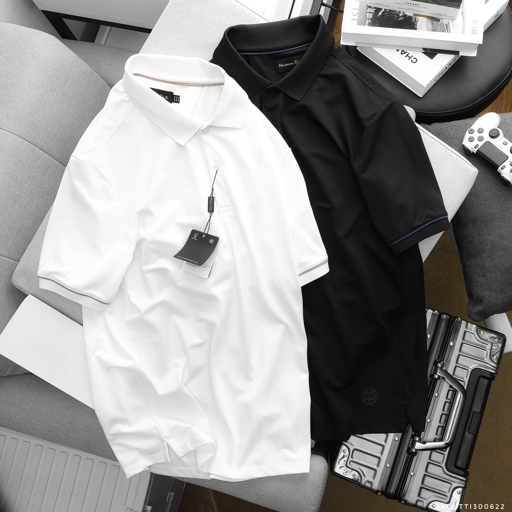 Aó polo nam MDT cổ 2 khuy,Form Slimfit,vải chính phẩm thun poly mềm co dãn 4 chiều,thấm hút mồ hôi,Hàng VNXK