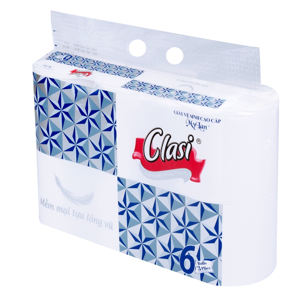 DÂY 6 cuộn, Giấy Vệ Sinh cao cấp Mylan Kim cương 3 lớp