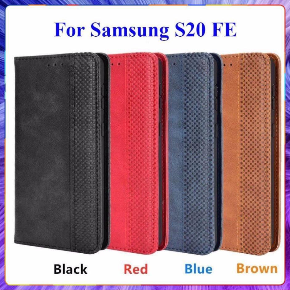 Bao da dạng ví Samsung Galaxy S20 FE (cam kết xịn) hit nam châm, ngăn đựng thẻ ATM tiền tiện lợi