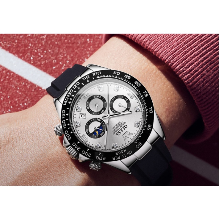 Đồng hồ nam chính hãng dây da siêu bền, chống xước, thiết kế trang trọng