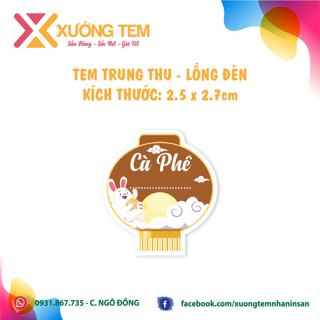 Tem Dán, Nhãn Dán Nhân Bánh Trung Thu, Hình Lồng Đèn Mới, Rất Nhiều Nhân Lạ Đặc Biêt
