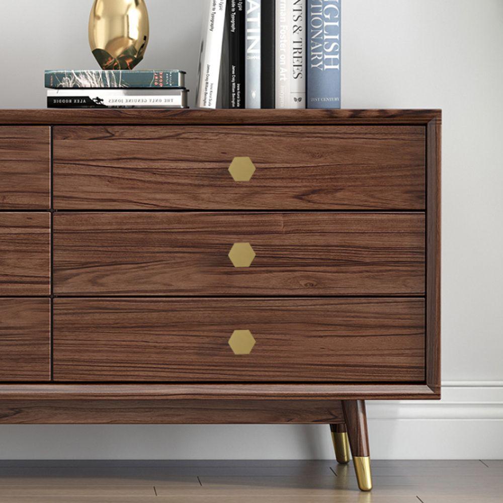 PISTA Tay Nắm Cửa Tủ Quần Áo Hình Lục Giác Phong Cách Châu Âu Cổ Điển