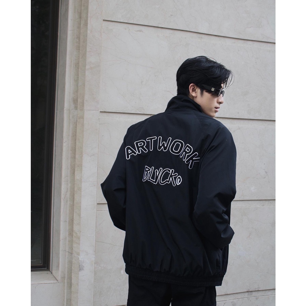 Áo khoác dù thêu Logo BLVCK - Embroidered Jacket