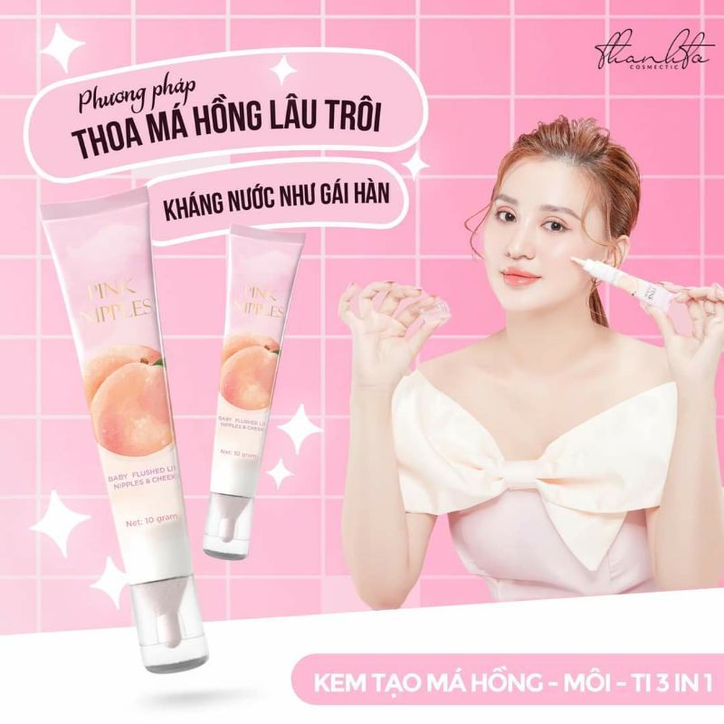 KEM DƯỠNG MÁ HỒNG PINK EMULSION CHO ĐÔI MÁ/MÔI HỒNG HÀO NHANH CHÓNG -THANH TÔ COSMETICS