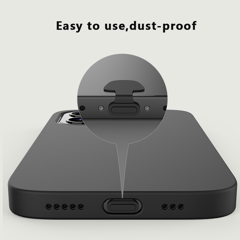 Ốp Điện Thoại Có Cổng Sạc Chống Bụi Chống Mất Mới Cho Iphone/type-c JP6