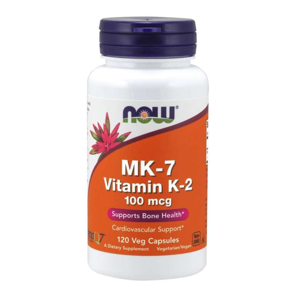 VITAMIN | Now Vitamin MK7 K2 100MCG 120 Viên | Hỗ Trợ Tim Mạch, Xương Khớp, Chống Ung Thư - Chính Hãng
