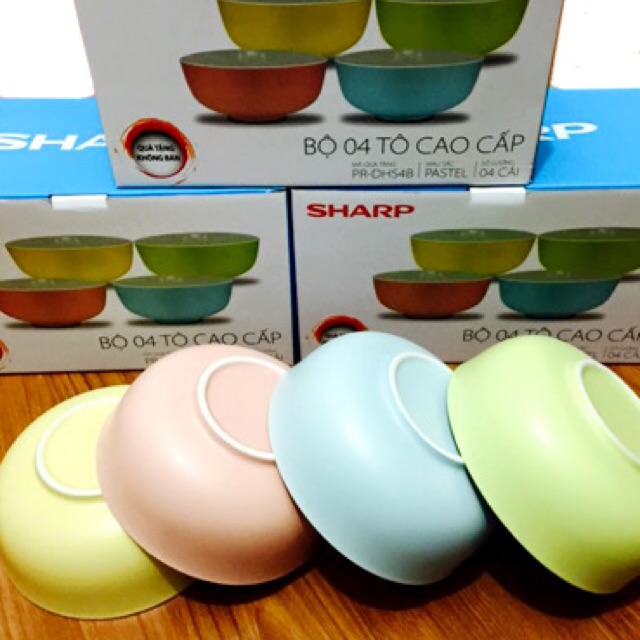 BỘ 4 BÁT TÔ SHARP CAO CẤP
