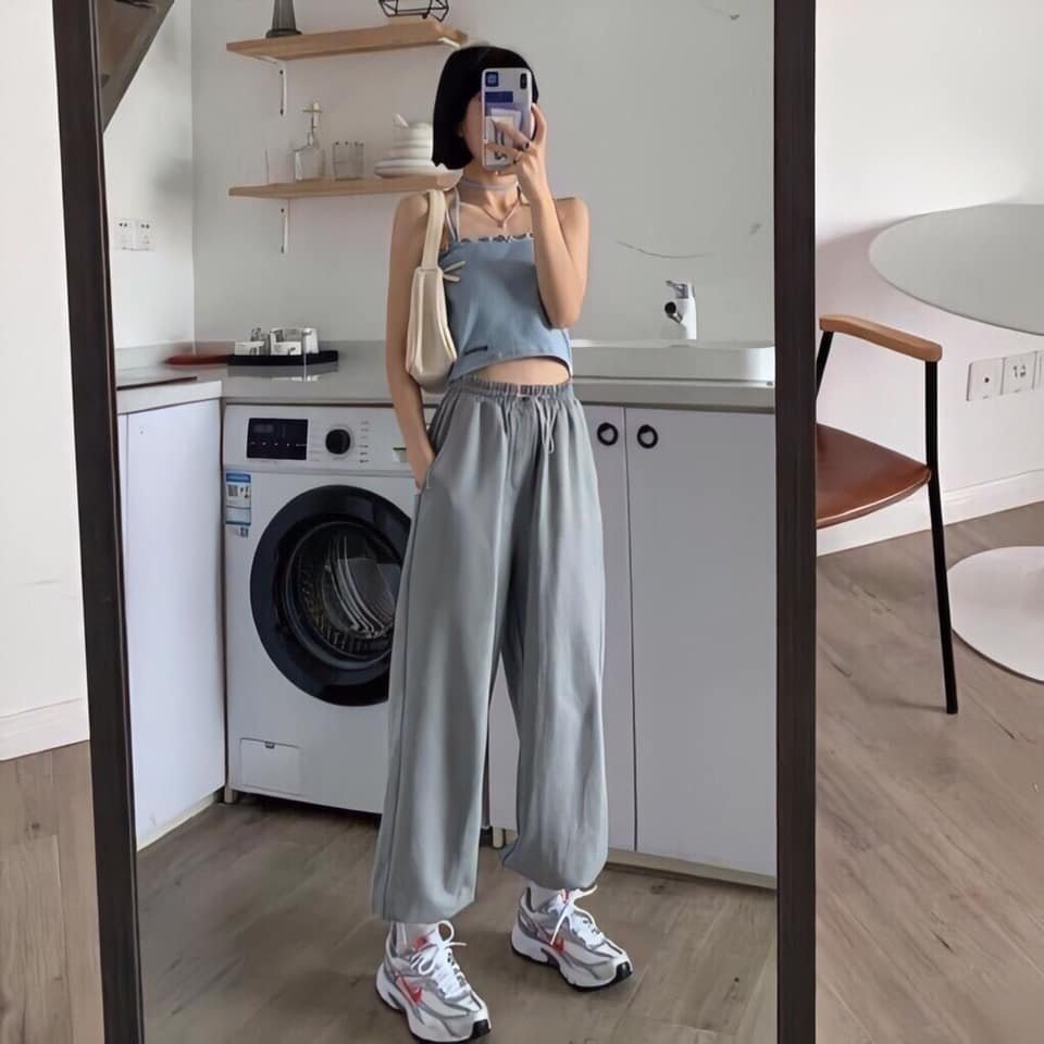 Quần Jogger chun ống chơn chất nỉ dày dặn hàng i hình chuẩn from thể thao cá tính SHINO