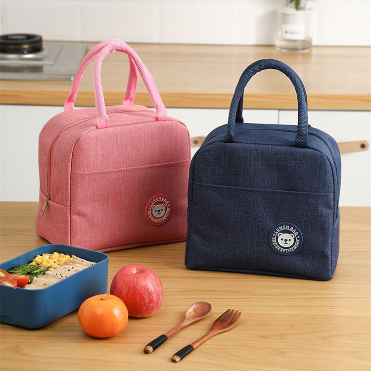 Túi Đựng Hộp Cơm Trưa Lót Giấy Nhôm Dày Giữ Nhiệt Tiện Dụng