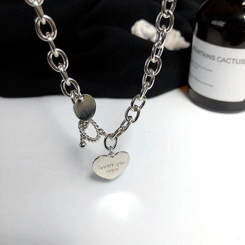 SUXI Dây chuyền choker mặt hình trái tim thời trang