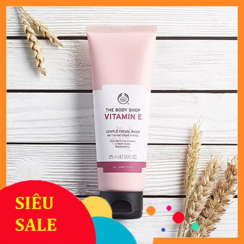 FreeShip Giá Sốc -  Sữa rửa mặt The Body Shop Vitamin E Gentle Facial Wash 125ml