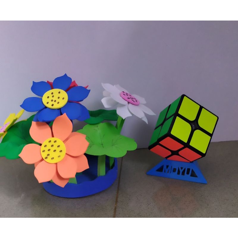 (🌻Kho sỉ Rubik NHƯ Ý 🌻)Rubik 2X2 giá rẻ QiYi QiDi W rubic 2x2 Viền đen MS12, rubic 2x2