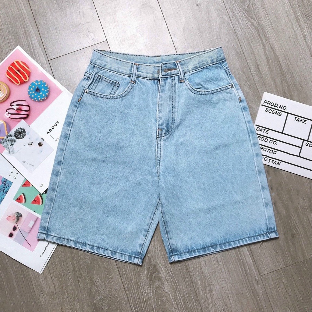 Quần jean ngố nữ ống rộng vải jean denim đẹp dễ phối đồ AnNgo - AT172