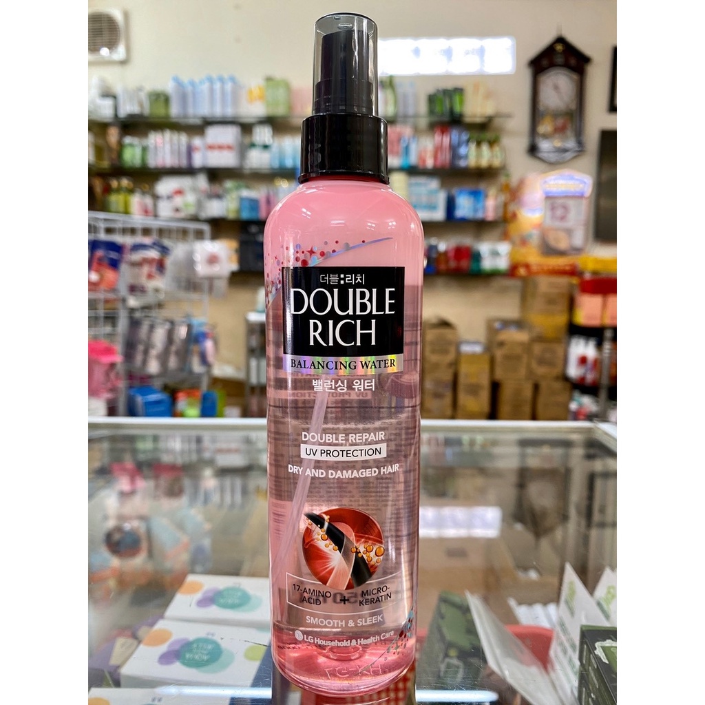 Xịt tóc Double Rich 250ML, xịt tóc chắc khỏe và mềm mượt - Donna.cosmetics