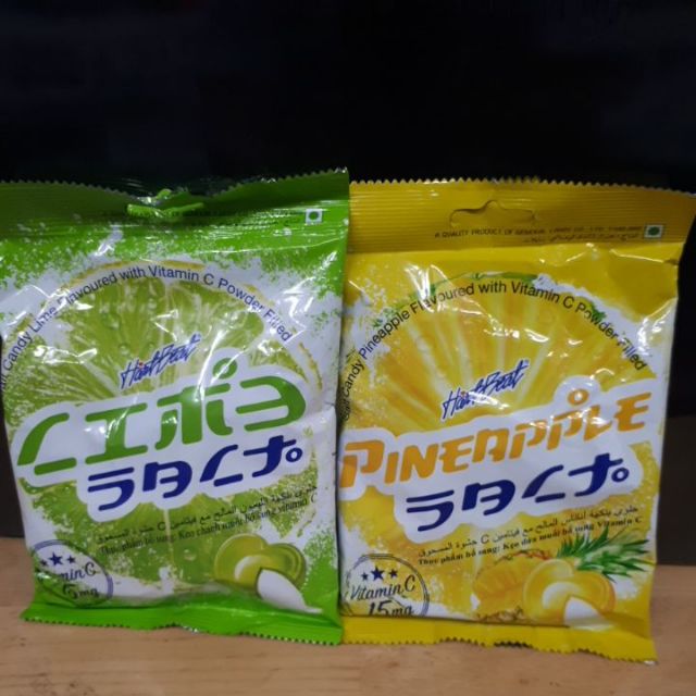 Combo   2 Bịch Kẹo Chanh Muối - Kẹo Dứa Thái Lan ( nhập khẩu chính hãng) :  120g / Bịch