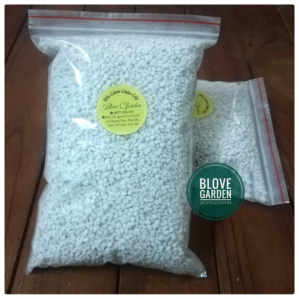 1 GÓI ĐÁ PERLITE (ĐÁ TRÂN CHÂU) chăm sóc cây trồng, sân vườn, tiểu cảnh, làm đất trồng sen đá, xương rồng