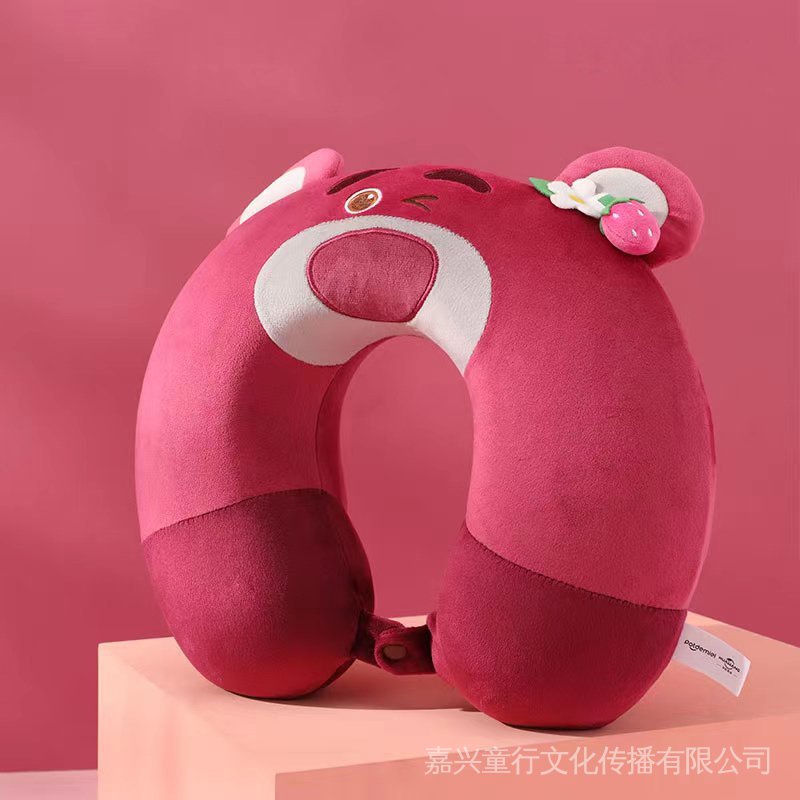 Gối Cổ Hình Chữ U Họa Tiết Hoạt Hình Dễ Thương Dành Cho Văn Phòng
