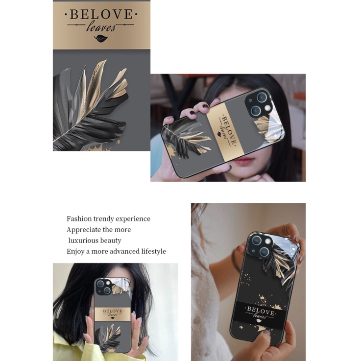 Ốp Điện Thoại Mặt Kính Cường Lực In Hình Cho iphone 13 pro max 14 11 12 mini 6s plus 8 7 6 XS max XR X