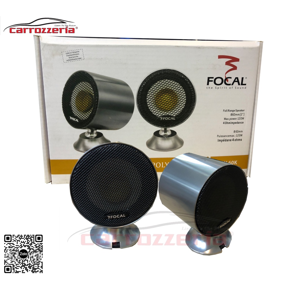 Bộ 2 Loa Treble ô tô xe hơi FOCAL POLYGLASS MN60K công suất tối đa 120W