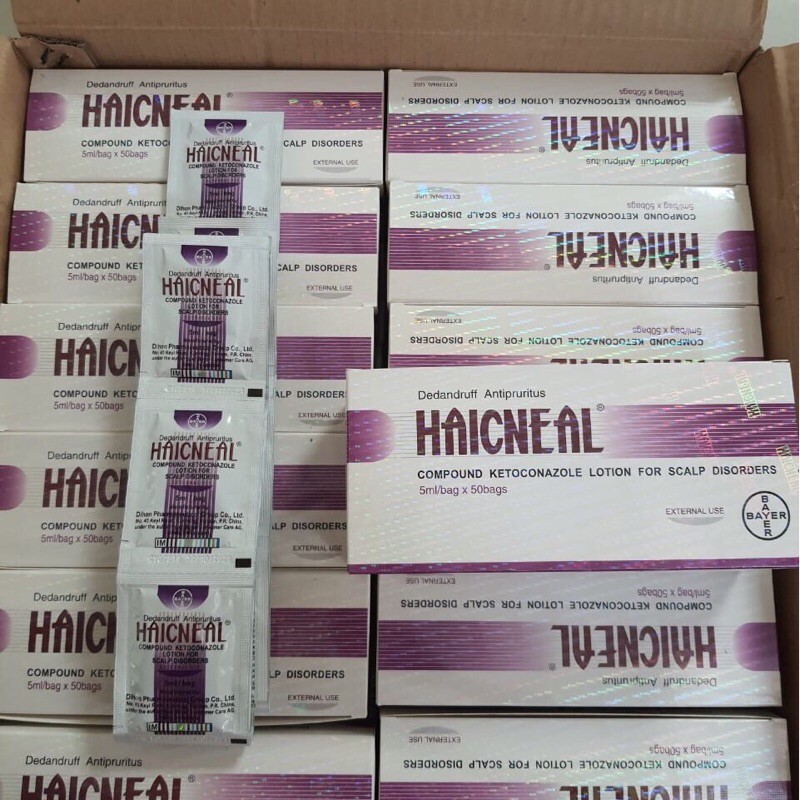 BỘ 10 Gói Dầu Gội HAICNEAL Hỗ Trợ Nấm & Gàu 5ml