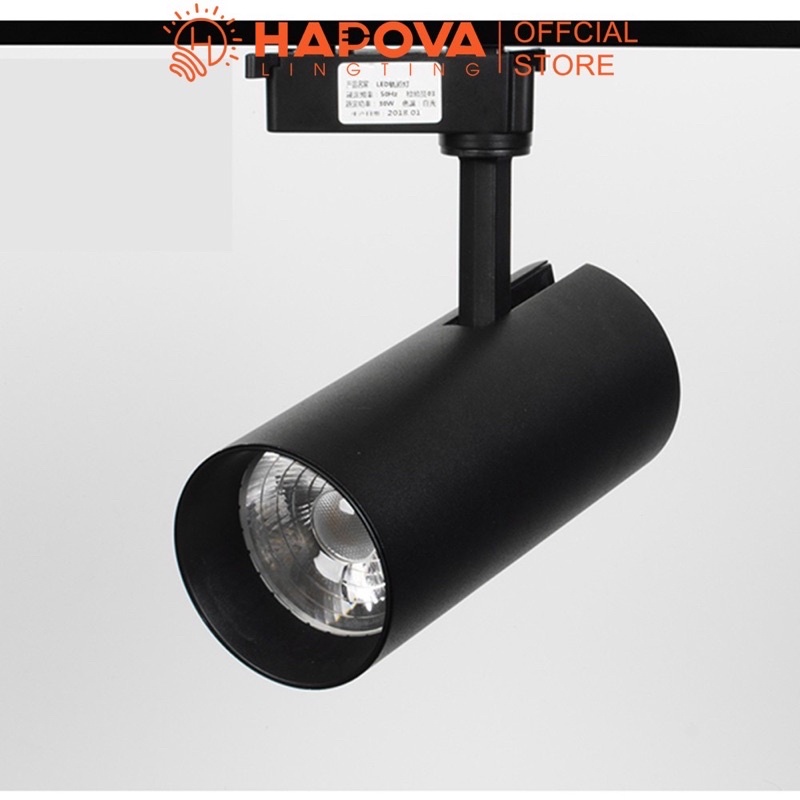 Đèn Rọi Ray COB Ống Bơ 12W HAPOVA DR 02 màu đen/trắng