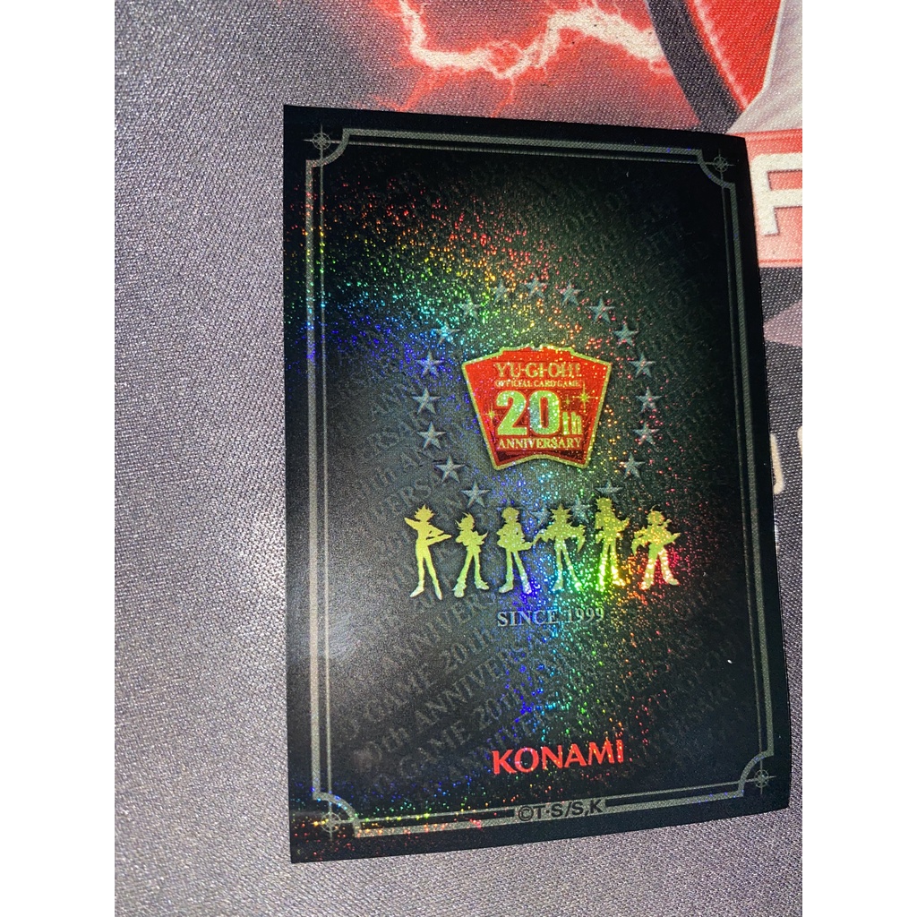 Bọc bài lẻ chính hãng Konami - Sleeve Yugioh 20th - Size 6,3cmx9cm