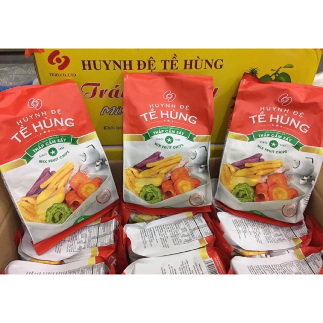 Combo 3 gói trái cây sấy Tề Hùng (500gr/gói)