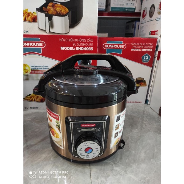Nồi áp suất đa năng chính hãng sunhouse dung tích 6lít