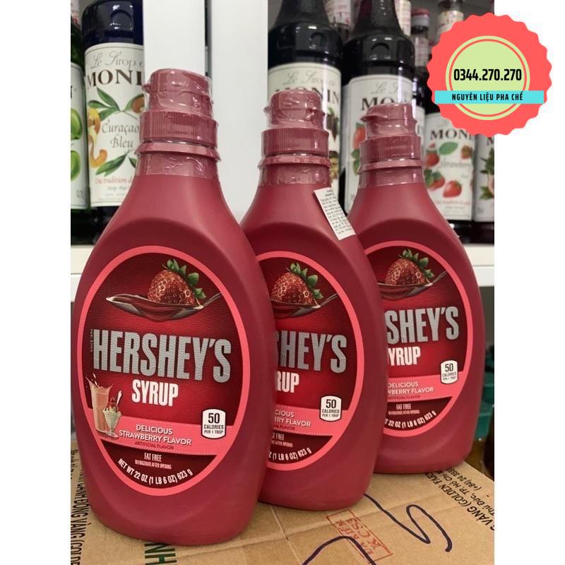 Xốt Socola Caramel Dâu Syrup Hershey's 680g