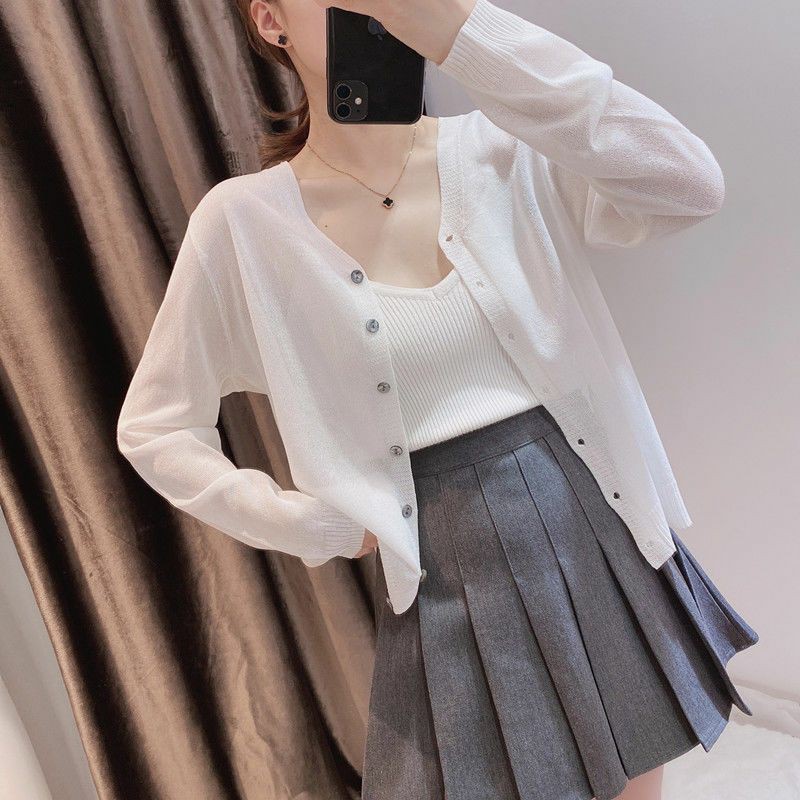 áo khoác nữ cardigan áo khoác len mỏng sexy cá tính