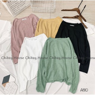 Áo len trơn basic ( hình thật, đổi trả nếu không giống hình)