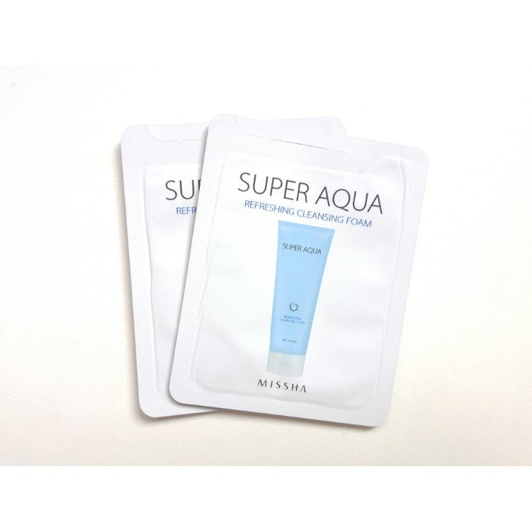 SAMPLE Sữa Rửa Mặt Missha Super Aqua Refreshing Cleansing Foam 3ml - 2912414 , 448021050 , 322_448021050 , 15000 , SAMPLE-Sua-Rua-Mat-Missha-Super-Aqua-Refreshing-Cleansing-Foam-3ml-322_448021050 , shopee.vn , SAMPLE Sữa Rửa Mặt Missha Super Aqua Refreshing Cleansing Foam 3ml