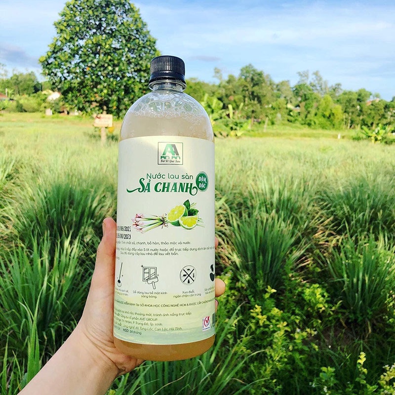 Combo Lau Sàn Sả Chanh + Quế, Nước Lau sàn AN AN đã được kiểm định tại sở KHCN HCM với 100% hữu cơ.