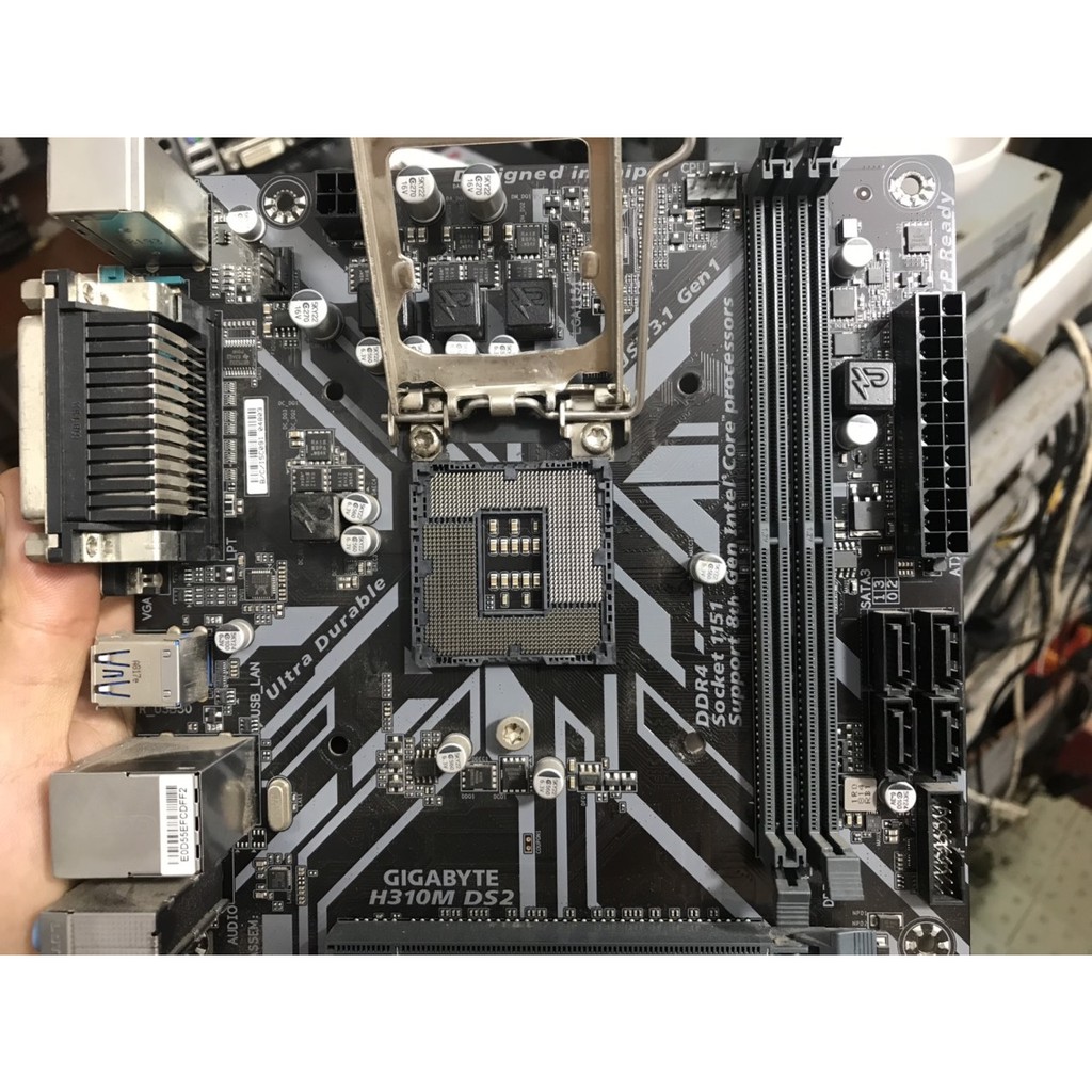 bo mạch chủ máy tính Giga H310M DS2 2 khe ram ddr4 socket 1151 v2 mainboard Main PC GigaByte H310 rev 1.0 12 2021,e5300