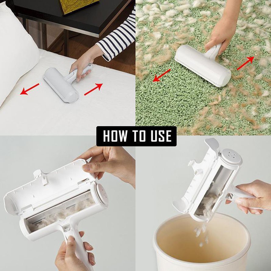 Dụng Cụ Loại Bỏ Lông Thú Cưng 2 Đầu Tiện Lợi