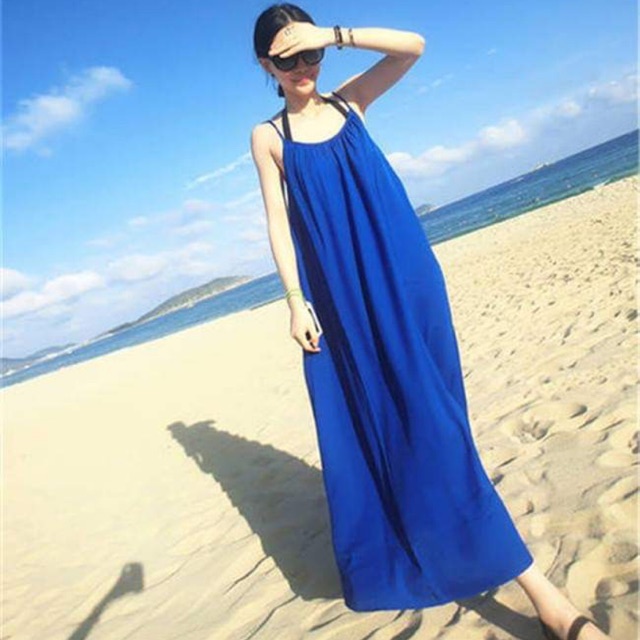 ĐẦM MAXI DÂY XANH COBAN