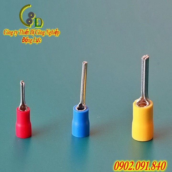 Đầu cos pin tròn đặc PTV 1.25-10 PTV 5-13, đầu cốt kim bấm nối dây điện 0.5mm, 1.5mm, 5mm bằng đồng