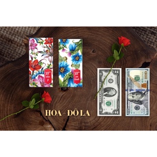 Bao lì xì 2023combo 4 mẫu hoa - đola