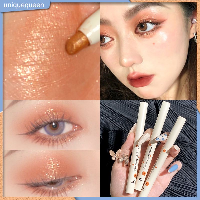 READY Nhũ mắt XIXI dạng bút Lazy Man Lying Silkworm Pen bắt sáng lấp lánh bền nội địa Trung