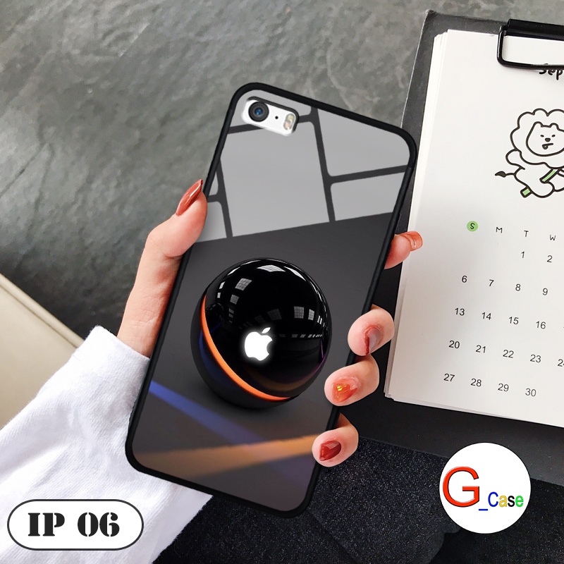 Ốp lưng kính 3D IPhone 5/ 5S/ 5SE
