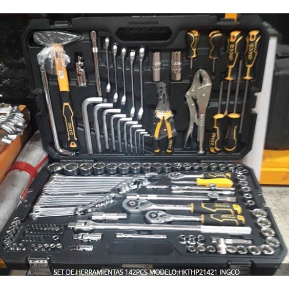Bộ đồ nghề cầm tay 142 chi tiết INGCO HKTHP21421