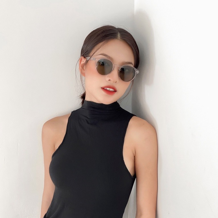 Kính râm nam nữ Lilyeyewear mắt tròn thời trang chống UV400 thiết kế độc đáo R0007 | BigBuy360 - bigbuy360.vn