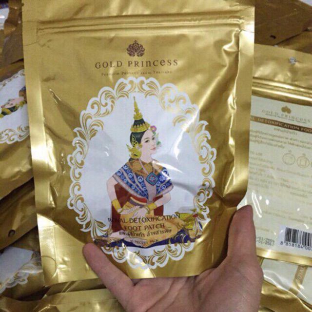 MIẾNG DÁN THẢI ĐỘC BÀN CHÂN GOLD PRINCESS THÁI LAN