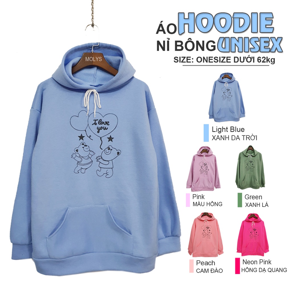 Áo hoodie nam nữ  nỉ lót bông form rộng sweater Unisex oversize Ulzzang Streetwear Hàn Quốc | BigBuy360 - bigbuy360.vn